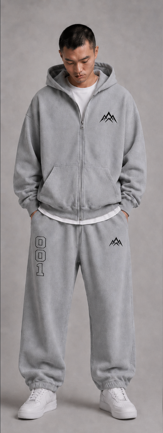 Sweat à capuche — 001 Mountain Zip Hoodie